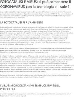 FOTOCATALISI E VIRUS: si pu&ograve; combattere il CORONAVIRUS con la tecnologia e il sole ?