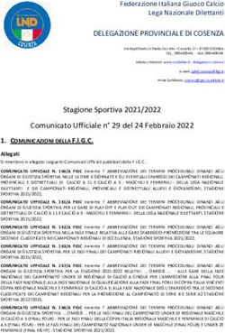 DELEGAZIONE PROVINCIALE DI COSENZA - Calabria Dilettanti