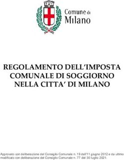 REGOLAMENTO DELL'IMPOSTA COMUNALE DI SOGGIORNO NELLA CITTA' DI MILANO