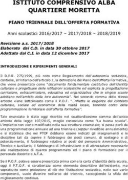 ISTITUTO COMPRENSIVO ALBA QUARTIERE MORETTA - PIANO TRIENNALE DELL'OFFERTA FORMATIVA