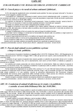 CURA DI PIAZZE E VIE RURALI ED URBANE ANTISTANTI FABBRICATI