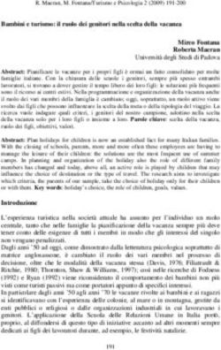 Bambini e turismo: il ruolo dei genitori nella scelta della vacanza - TURISMO E PSICOLOGIA