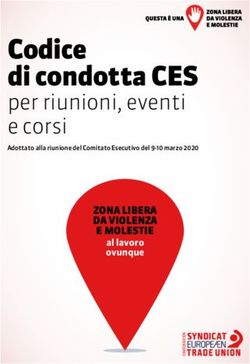 Codice di condotta CES - per riunioni, eventi e corsi ZONA LIBERA DA VIOLENZA E MOLESTIE - Uiltec Calabria