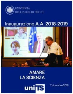AMARE LA SCIENZA - Inaugurazione A.A. 2018-2019 UNIVERSITÀ DEGLI STUDI DI TRIESTE - OpenstarTs