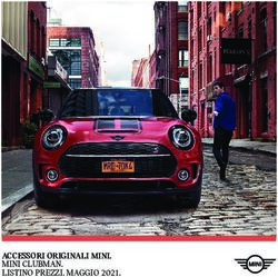 ACCESSORI ORIGINALI MINI. MINI CLUBMAN. LISTINO PREZZI. MAGGIO 2021 - MINI.ch