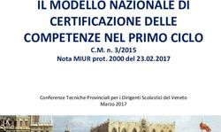 IL MODELLO NAZIONALE DI CERTIFICAZIONE DELLE COMPETENZE NEL PRIMO CICLO - C.M. n. 3/2015 Nota MIUR prot. 2000 del 23.02.2017 - USR Veneto