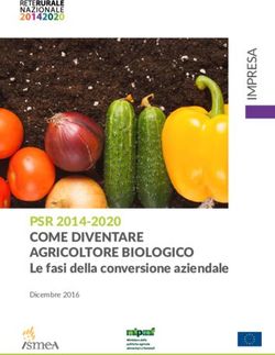 PSR 2014-2020 COME DIVENTARE AGRICOLTORE BIOLOGICO - Le fasi della conversione aziendale Dicembre 2016