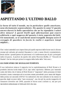 ASPETTANDO L'ULTIMO BALLO - Il giornale della finanza
