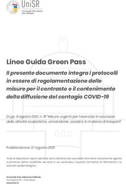 Linee Guida Green Pass - Universit&agrave; Vita-Salute San ...