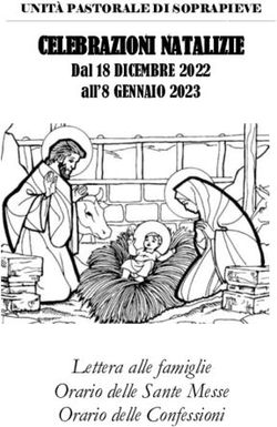 CELEBRAZIONI NATALIZIE - Lettera alle famiglie Orario delle Sante Messe Orario delle Confessioni