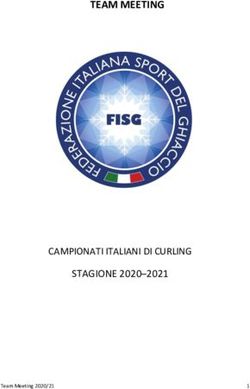 TEAM MEETING - STAGIONE 2020-2021 CAMPIONATI ITALIANI DI CURLING - FISG
