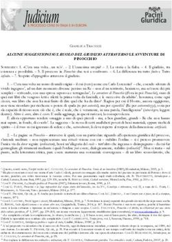 ALCUNE SUGGESTIONI SUL RUOLO DEL GIUDIZIO ATTRAVERSO LE AVVENTURE DI