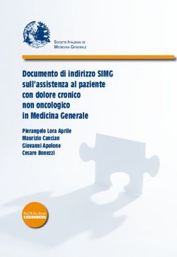 Documento di indirizzo SIMG sull'assistenza al paziente con dolore cronico non oncologico in Medicina Generale - Pierangelo Lora Aprile Maurizio ...
