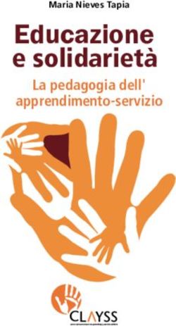 Educazione e solidariet&agrave; La pedagogia dell' - apprendimento-servizio - CLAYSS