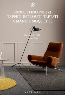 2020 LISTINO PREZZI TAPPETI INTESSUTI, TAFTATI A MANO E MOQUETTE - Prezzi in EURO, IVA esclusa