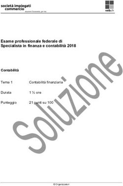 Esame professionale federale di Specialista in finanza e contabilità 2018 - Contabilità Tema 1 - examen.ch
