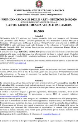 PREMIO NAZIONALE DELLE ARTI - EDIZIONE 2019/2020