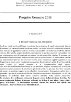 Progetto Gennaio 2018 - Reti di Calcolatori