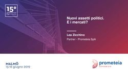 NUOVI ASSETTI POLITICI. E I MERCATI? - LEA ZICCHINO PARTNER - PROMETEIA SPA