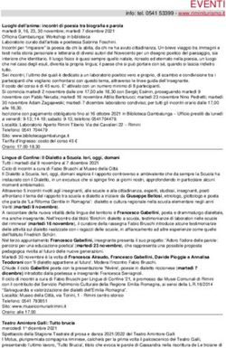 EVENTI info: tel. 0541 53399 - www.riminiturismo.it - Rimini turismo