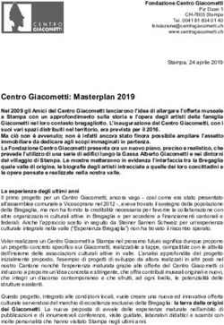 Centro Giacometti: Masterplan 2019 - Fondazione Centro ...