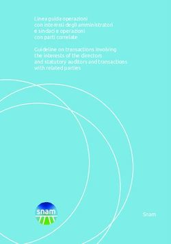 Linea guida operazioni con interessi degli amministratori e sindaci e operazioni con parti correlate Guideline on transactions involving the ...