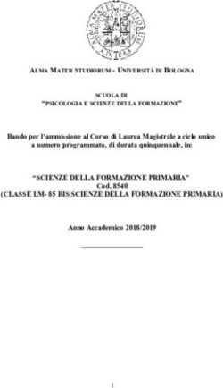 "SCIENZE DELLA FORMAZIONE PRIMARIA" - Lauree e Lauree Magistrali