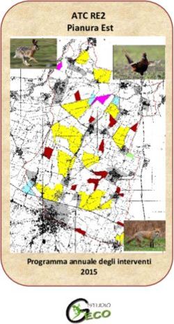 ATC RE2 Pianura Est - Programma annuale degli interventi 2015