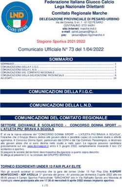 SOMMARIO Comunicato Ufficiale N 73 del 1/04/2022 - FIGC Marche