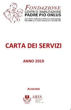 CARTA DEI SERVIZI ANNO 2019 - Associata - Fondazione centri di ...