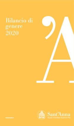 Bilancio di genere 2020 - Scuola Superiore Sant'Anna