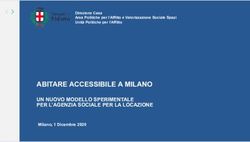 ABITARE ACCESSIBILE A MILANO - UN NUOVO MODELLO SPERIMENTALE PER L'AGENZIA SOCIALE PER LA LOCAZIONE - Comune di Milano