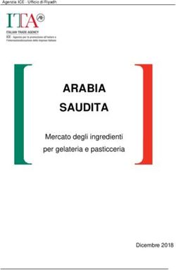 ARABIA SAUDITA Mercato degli ingredienti per gelateria e pasticceria - Dicembre 2018 - Sigep