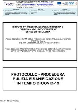 PROTOCOLLO - PROCEDURA PULIZIA E SANIFICAZIONE IN TEMPO DI COVID-19 - IIS Boccioni-Fermi ...