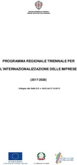 PROGRAMMA REGIONALE TRIENNALE PER L'INTERNAZIONALIZZAZIONE DELLE IMPRESE - (2017-2020) - SardegnaImpresa