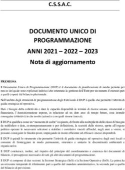DOCUMENTO UNICO DI PROGRAMMAZIONE ANNI 2021 2022 2023