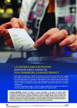 LA LOTTERIA DEGLI SCONTRINI (RINVIATA PER IL COVID-19) ED IL PARERE DEL GARANTE PRIVACY - Sicurezza e Giustizia