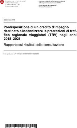 Predisposizione di un credito d'impegno destinato a indennizzare le prestazioni di traf- fico regionale viaggiatori (TRV) negli anni 2018-2021 ...