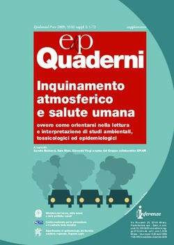 Inquinamento atmosferico e salute umana - ovvero come orientarsi nella lettura e interpretazione di studi ambientali, tossicologici ed epidemiologici