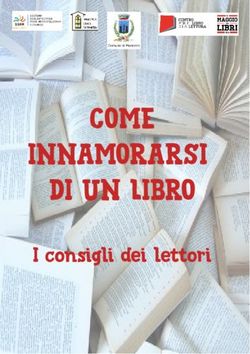 COME INNAMORARSI DI UN LIBRO - I consigli dei lettori - Comune di Pianezza