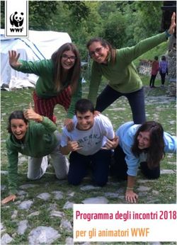 Programma degli incontri 2018 per gli animatori WWF