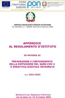 APPENDICE AL REGOLAMENTO D'ISTITUTO - IC SERMIDE