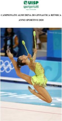 CAMPIONATO ALMUDENA DI GINNASTICA RITMICA ANNO SPORTIVO 2020