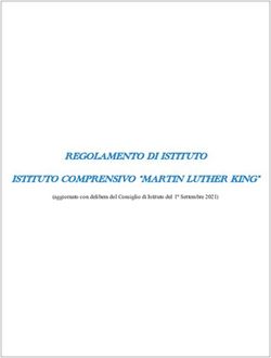 REGOLAMENTO DI ISTITUTO ISTITUTO COMPRENSIVO "MARTIN LUTHER KING" - (aggiornato con delibera del Consiglio di Istituto del 1 Settembre 2021)