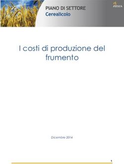 I costi di produzione del frumento - Dicembre 2014 - Piani di settore
