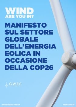 MANIFESTO SUL SETTORE GLOBALE DELL'ENERGIA EOLICA IN OCCASIONE DELLA COP26