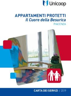 APPARTAMENTI PROTETTI - Il Cuore della Besurica PIACENZA - CARTA DEI SERVIZI / 2019 - Unicoop