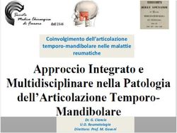 Coinvolgimento dell'articolazione temporo-mandibolare nelle malattie reumatiche - Dr. G. Ciancio U.O. Reumatologia Direttore: Prof. M. Govoni - ospfe