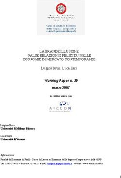 LA GRANDE ILLUSIONE FALSE RELAZIONI E FELICITA' NELLE ECONOMIE DI MERCATO CONTEMPORANEE