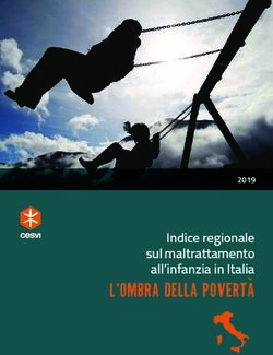 Indice regionale sul maltrattamento all'infanzia in Italia 2019 - Cesvi Onlus
